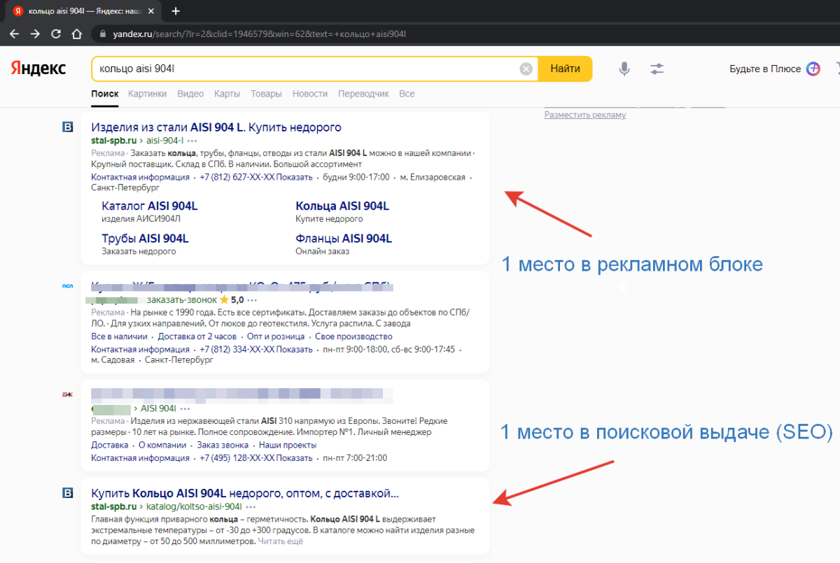 Поисковое продвижение сайта в Яндексе